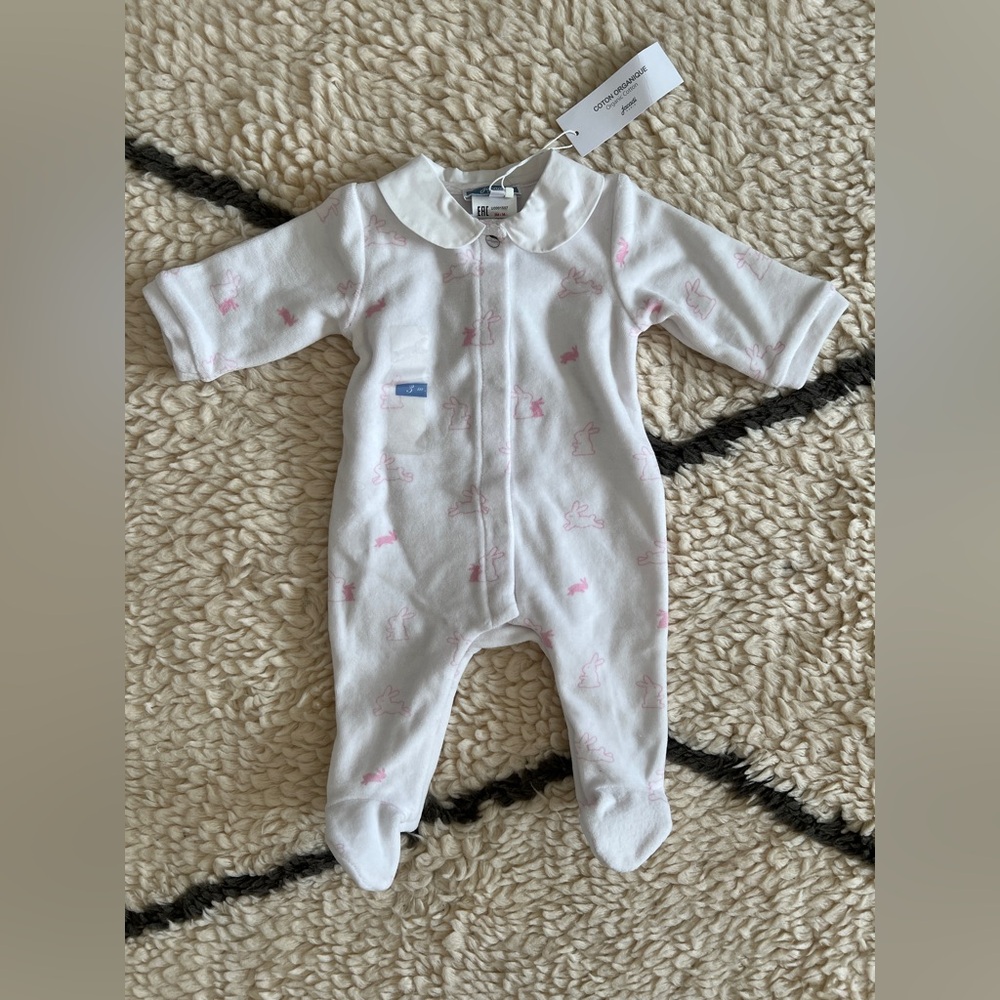 New with tags Jacadi one piece 0-3m Easter Hanna
